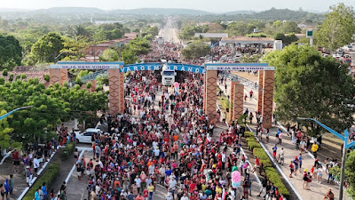 Procissão marca início das festividades de São Raimundo Nonato dos Mulundus em Vargem Grande