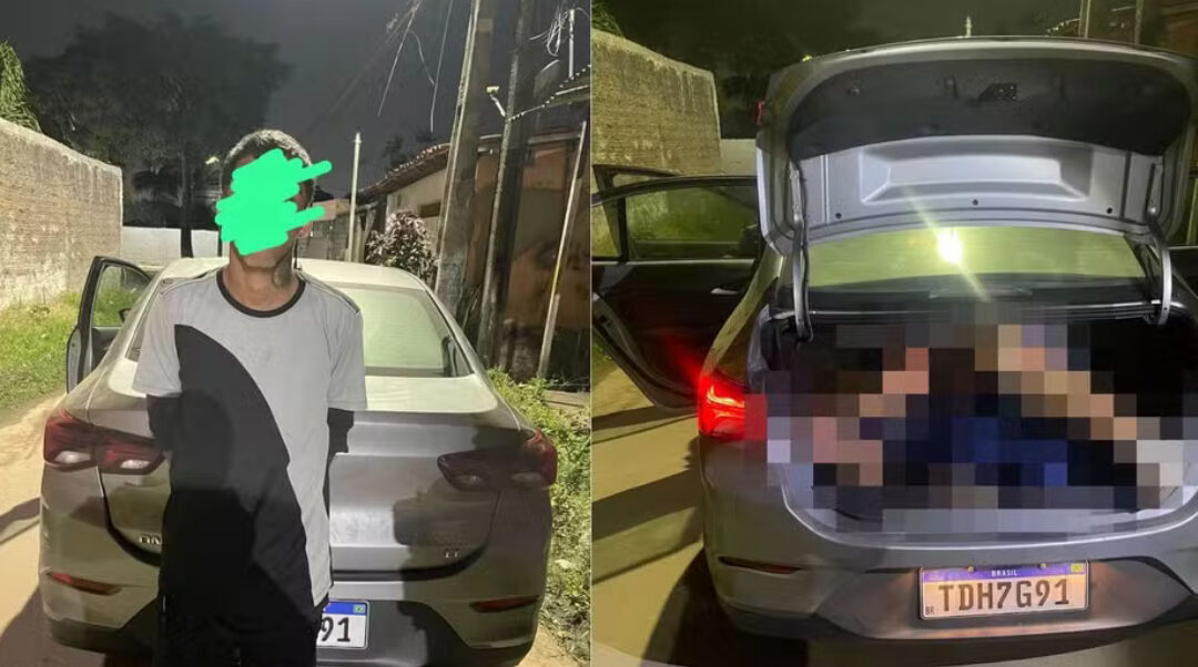 Motorista de aplicativo é sequestrado e preso em porta-malas do próprio carro em São Luís.